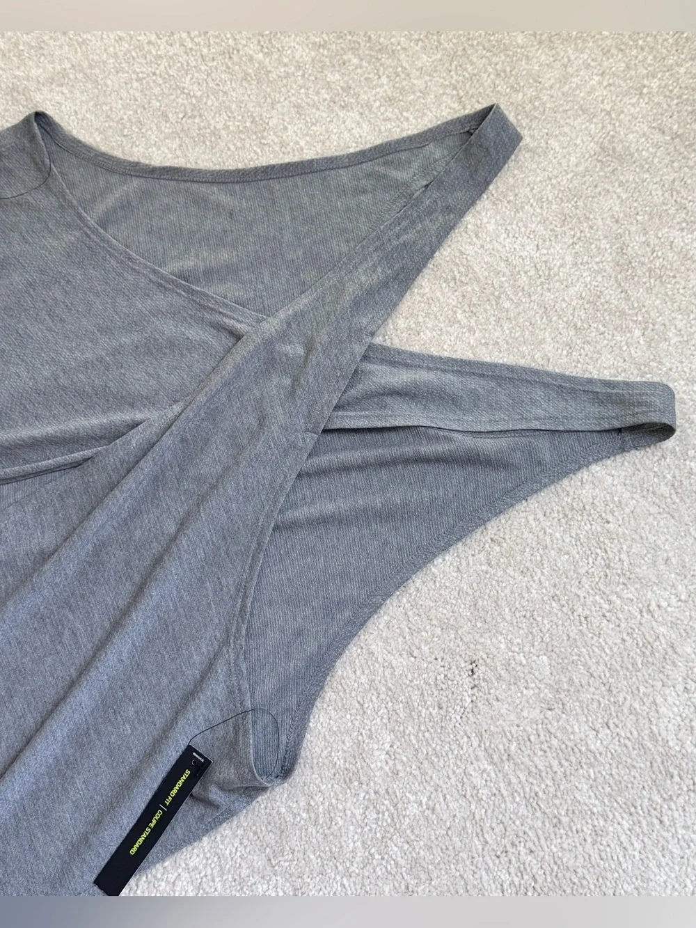 Nike Dri-FIT Open Back Running Tank Top Gray Breathable Racerback Women's XL NWT